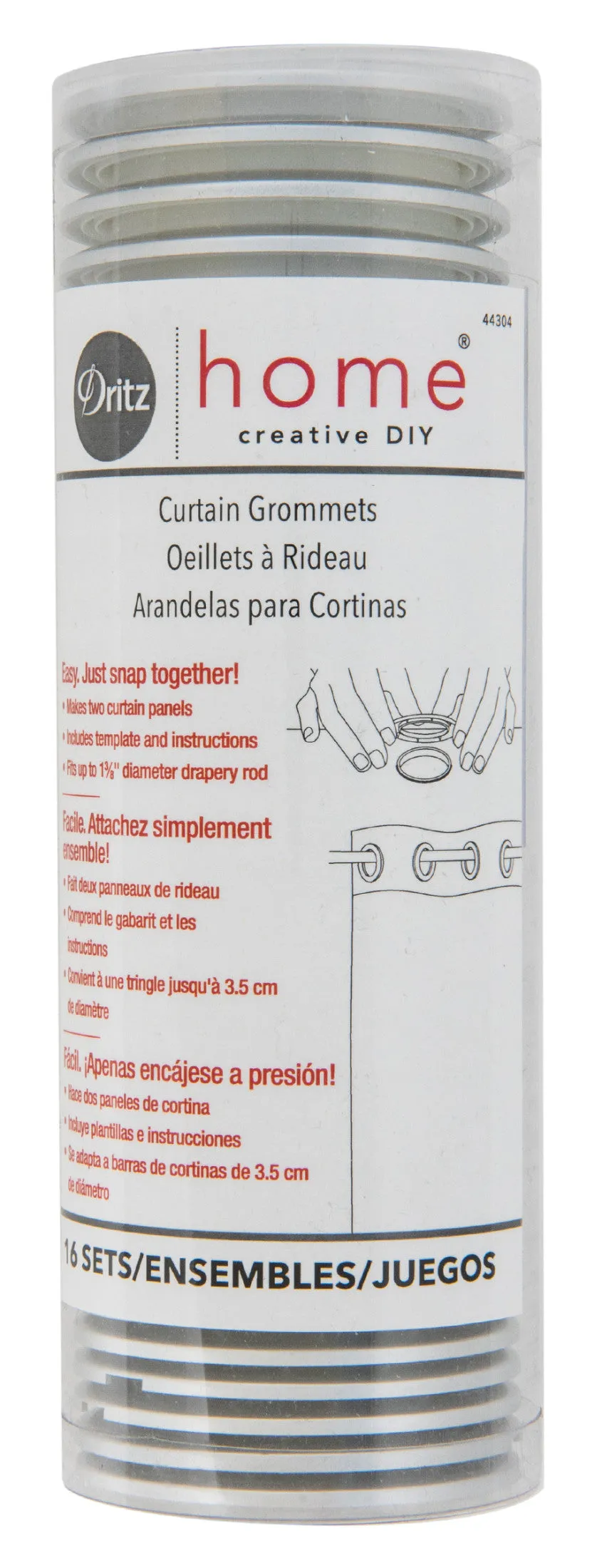 1-9/16" Curtain Grommets, 16 Sets