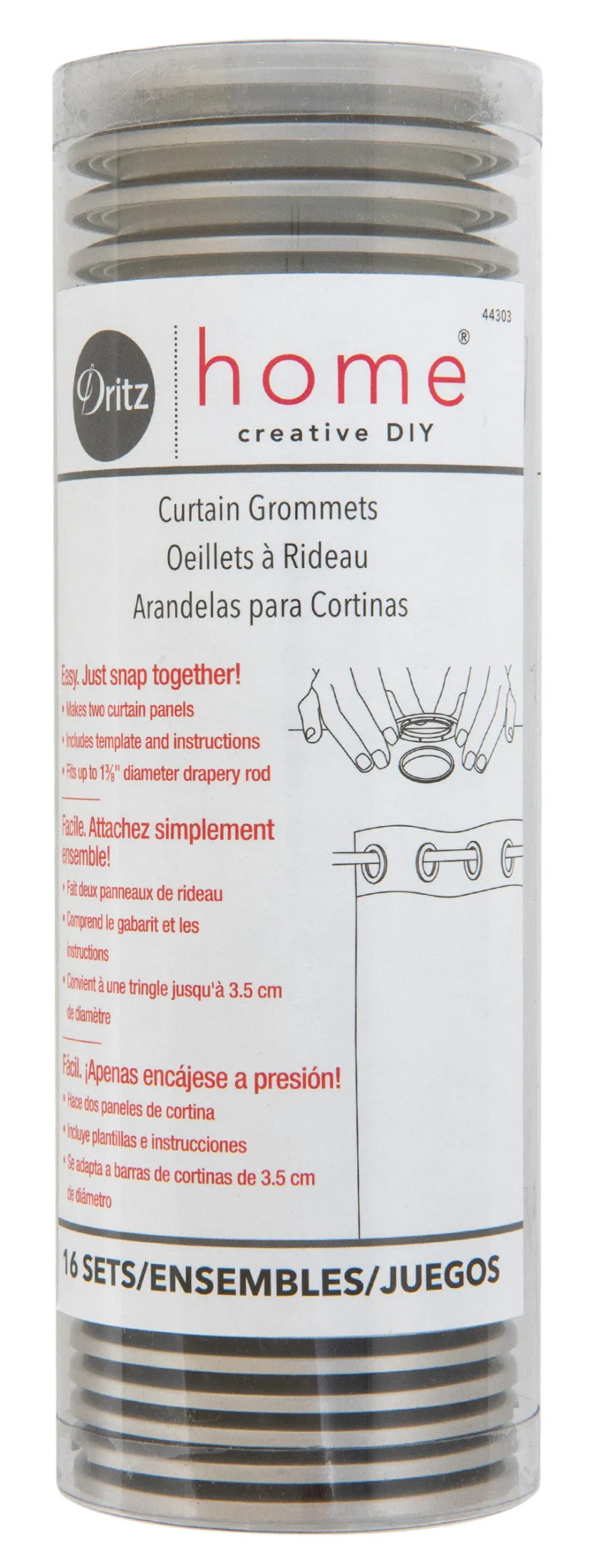 1-9/16" Curtain Grommets, 16 Sets