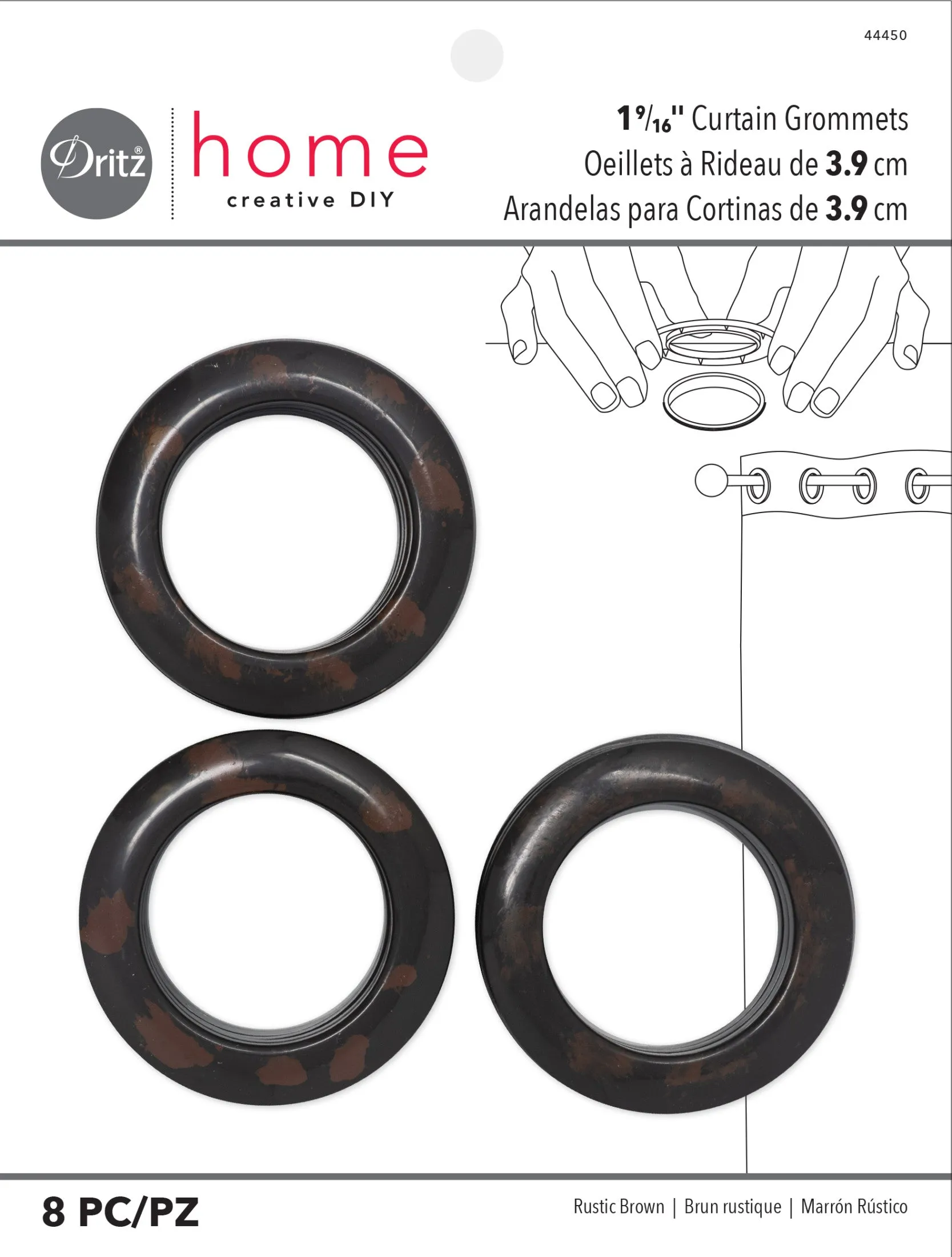 1-9/16" Curtain Grommets, 8 Sets