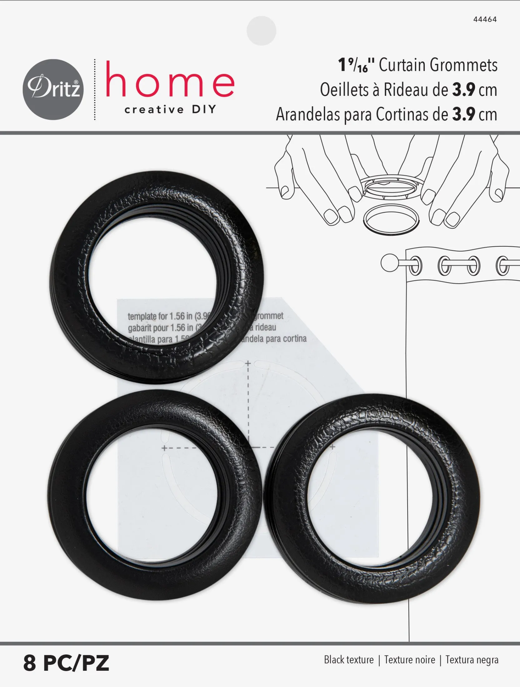 1-9/16" Curtain Grommets, 8 Sets