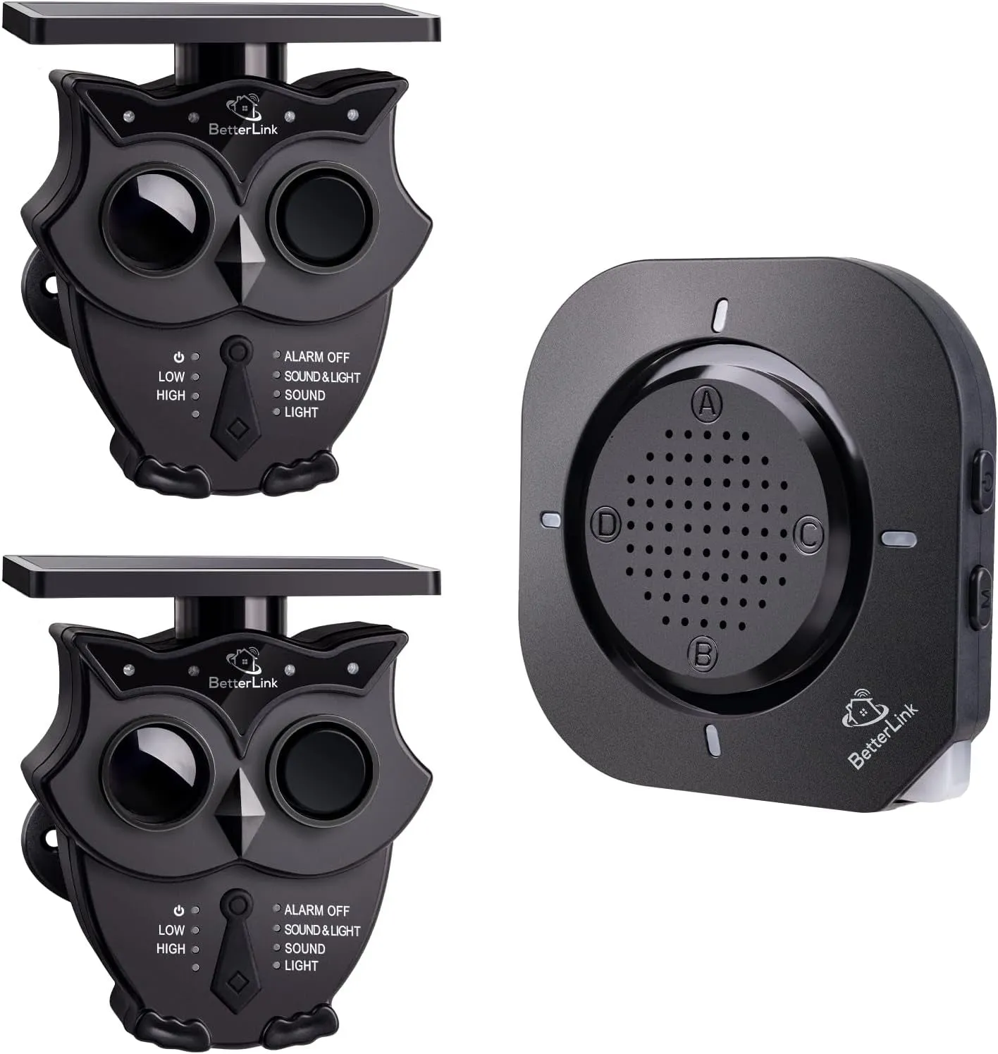 1/2 Mile Range Solar Wireless Driveway Alarm System IP65 Weatherproof Outdoor Motion Detectors&Sensor 120Db Siren Sound Light Security