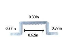 120V RGB LED Strip Lights - Plastic Mounting Brackets - LED Accessories