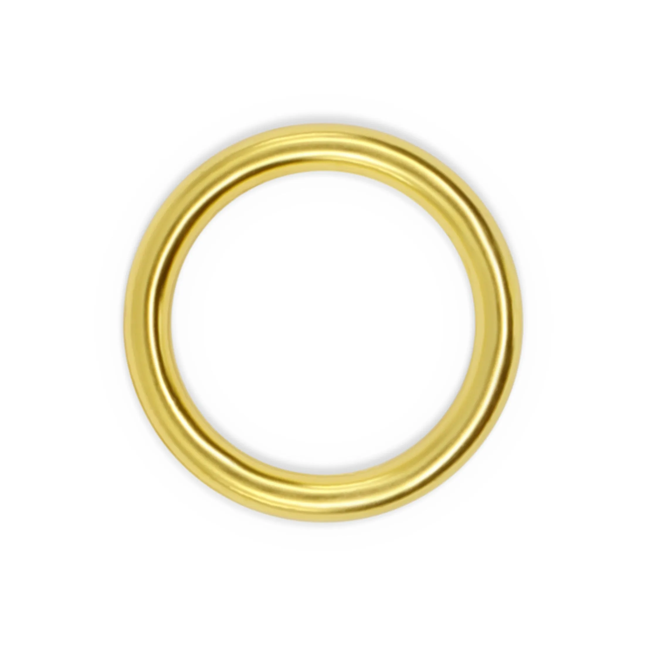 1/2" Brass Plated Rings, 24 pc