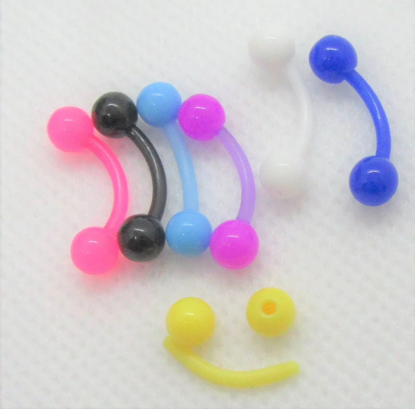 14G Retainer Clitoral Clitorial Clit Hood Bar VCH Hypoallergenic Jewelry Vertical Bioplast Surgical Flexible Sensitive Hospital Surgery