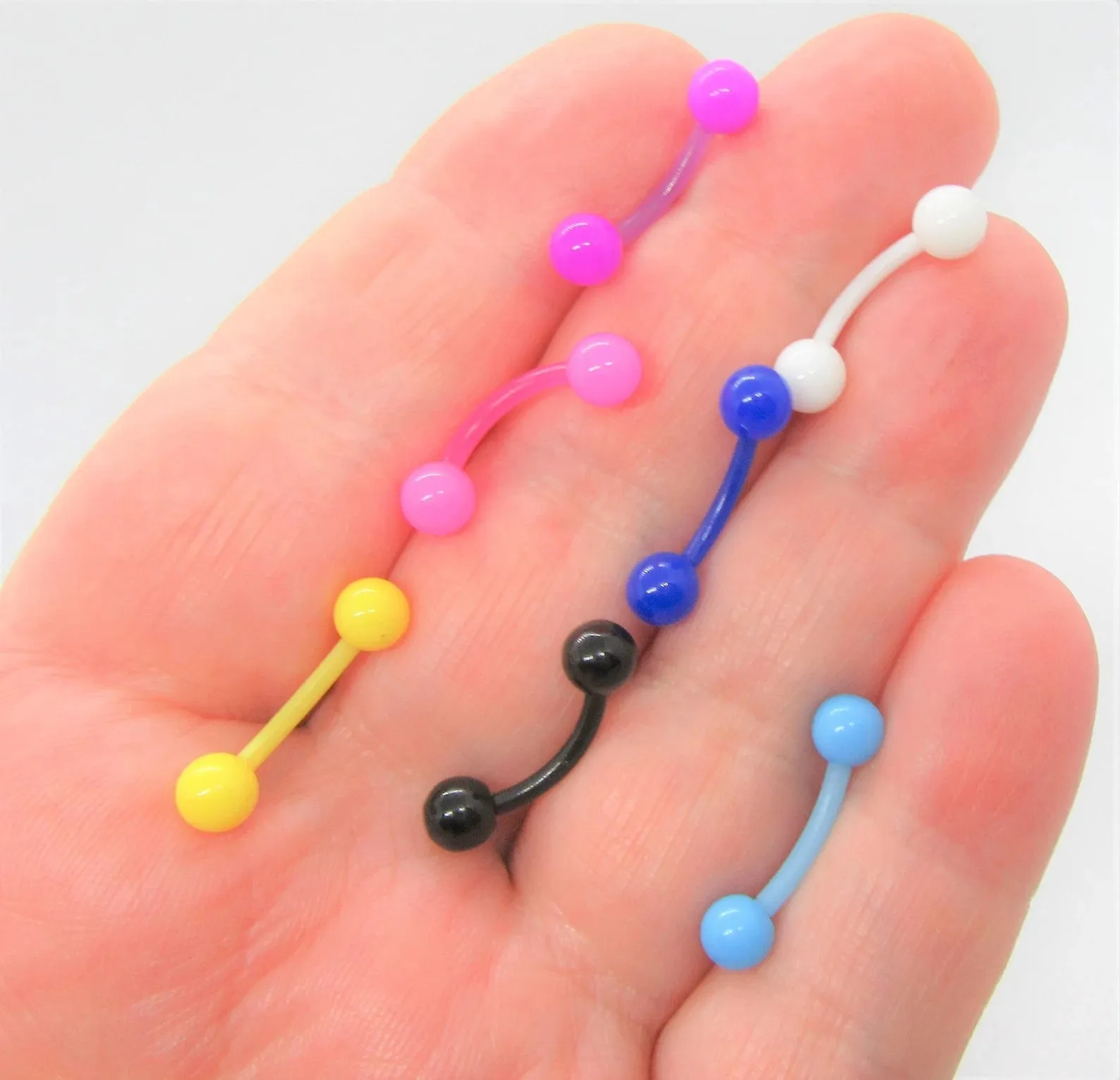 14G Retainer Clitoral Clitorial Clit Hood Bar VCH Hypoallergenic Jewelry Vertical Bioplast Surgical Flexible Sensitive Hospital Surgery