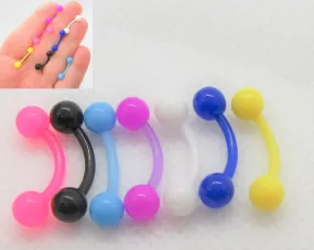 14G Retainer Clitoral Clitorial Clit Hood Bar VCH Hypoallergenic Jewelry Vertical Bioplast Surgical Flexible Sensitive Hospital Surgery
