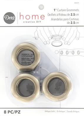 1" Curtain Grommets, 8 Sets