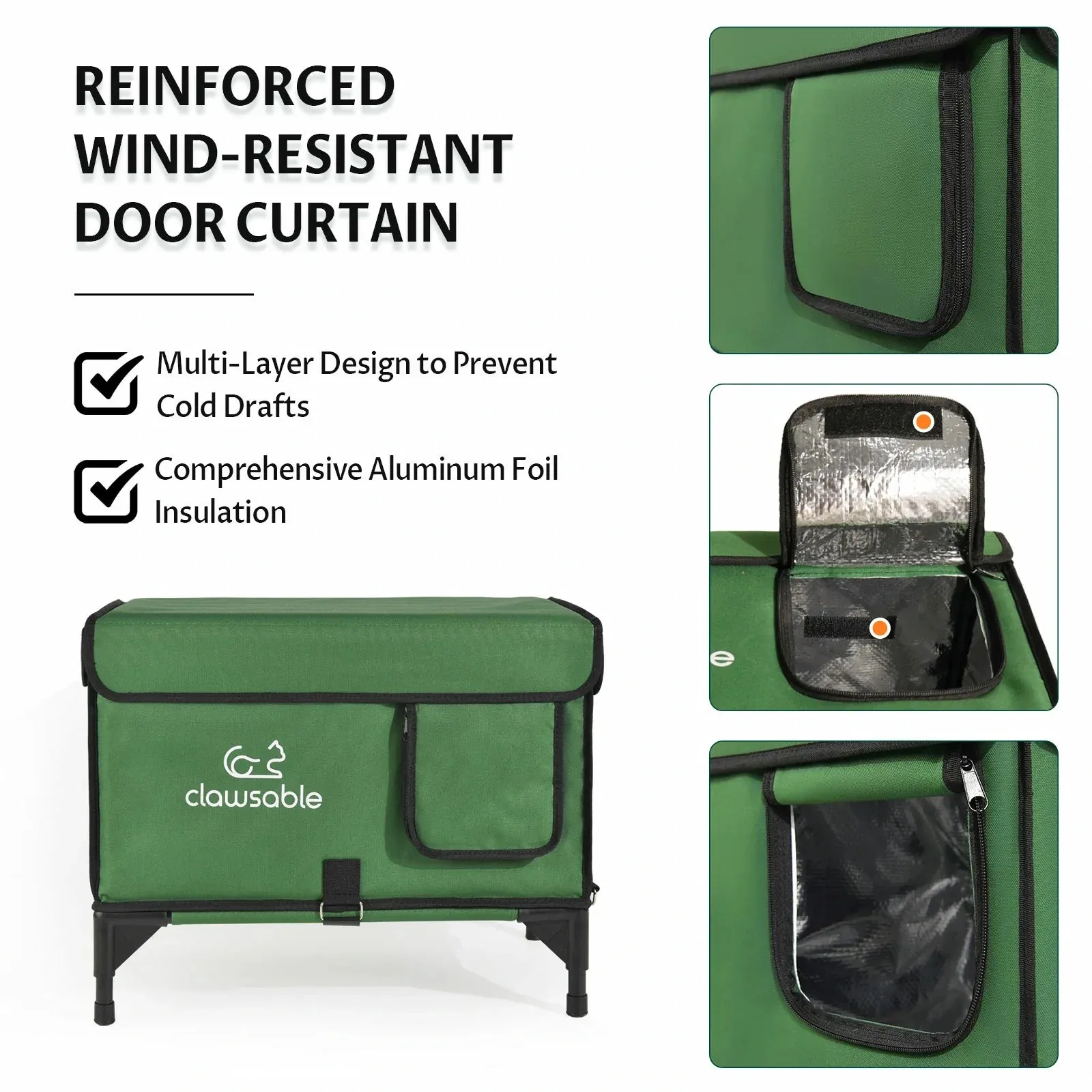 2 in 1 Outdoor Elevated Lift-Top Heated Cat House Medium