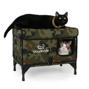 2 in 1 Outdoor Elevated Lift-Top Insulated Cat House Medium