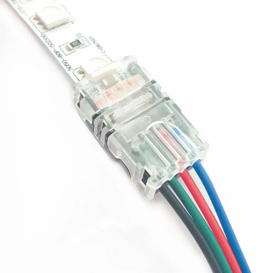 24V LED Strip Lights - LED Solderless Connector (10mm) - RGB