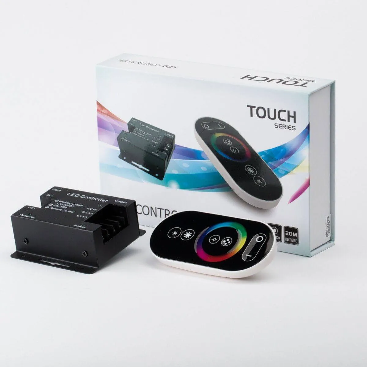 24V LED Strip Lights - Touch Series RGB LED Controller with Color Wheel