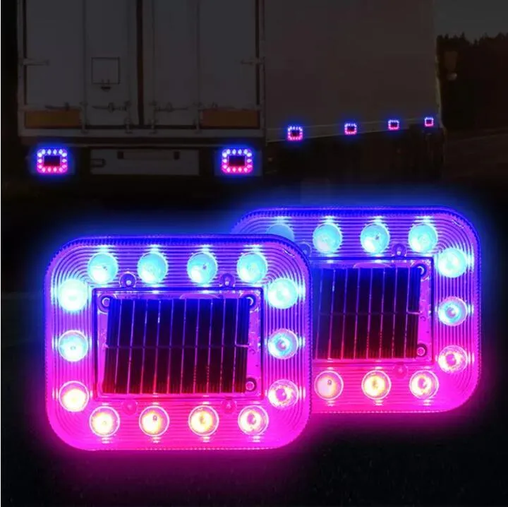 2PCS Strobe Light Warning Light Taillight Truck Lamp  Seven