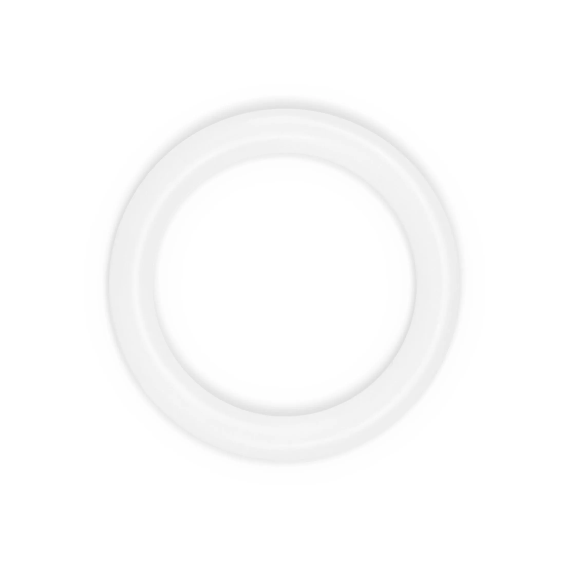 3/4" Plastic Rings, White, 24 pc
