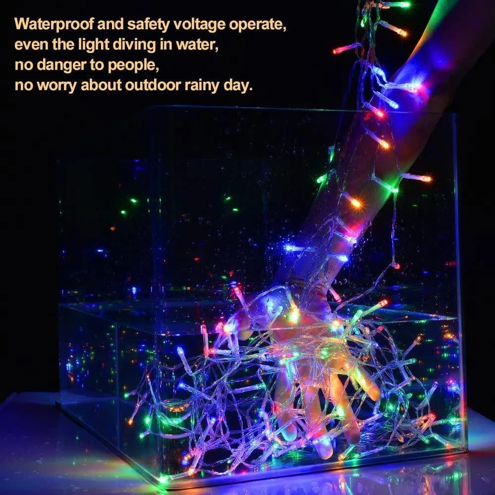 448 LED RGB Multi-color Waterproof String Fairy Curtain Lights
