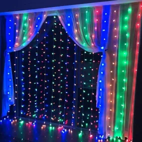 448 LED RGB Multi-color Waterproof String Fairy Curtain Lights