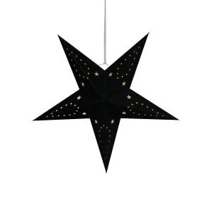 45 cm Black Velvet Star