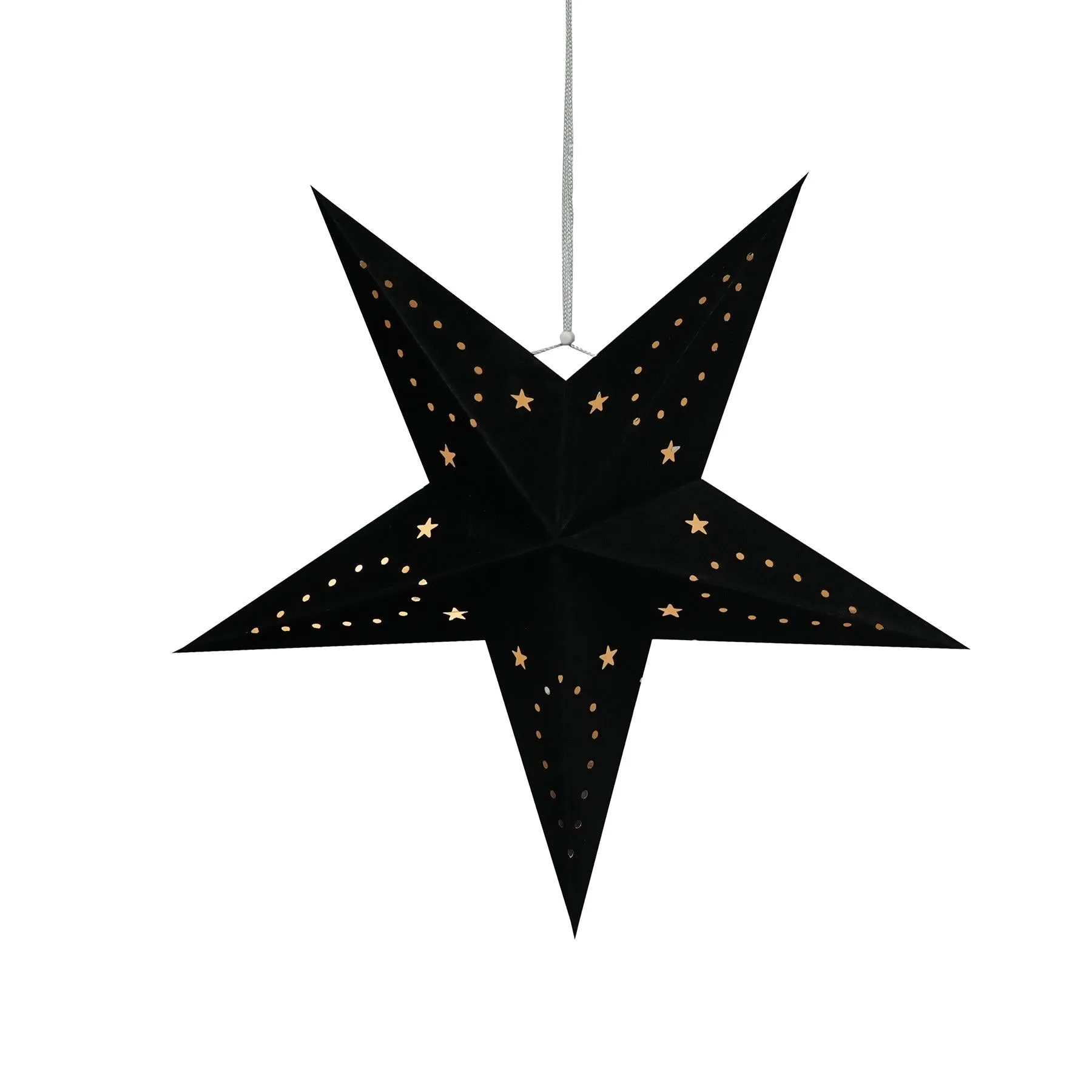 45 cm Black Velvet Star