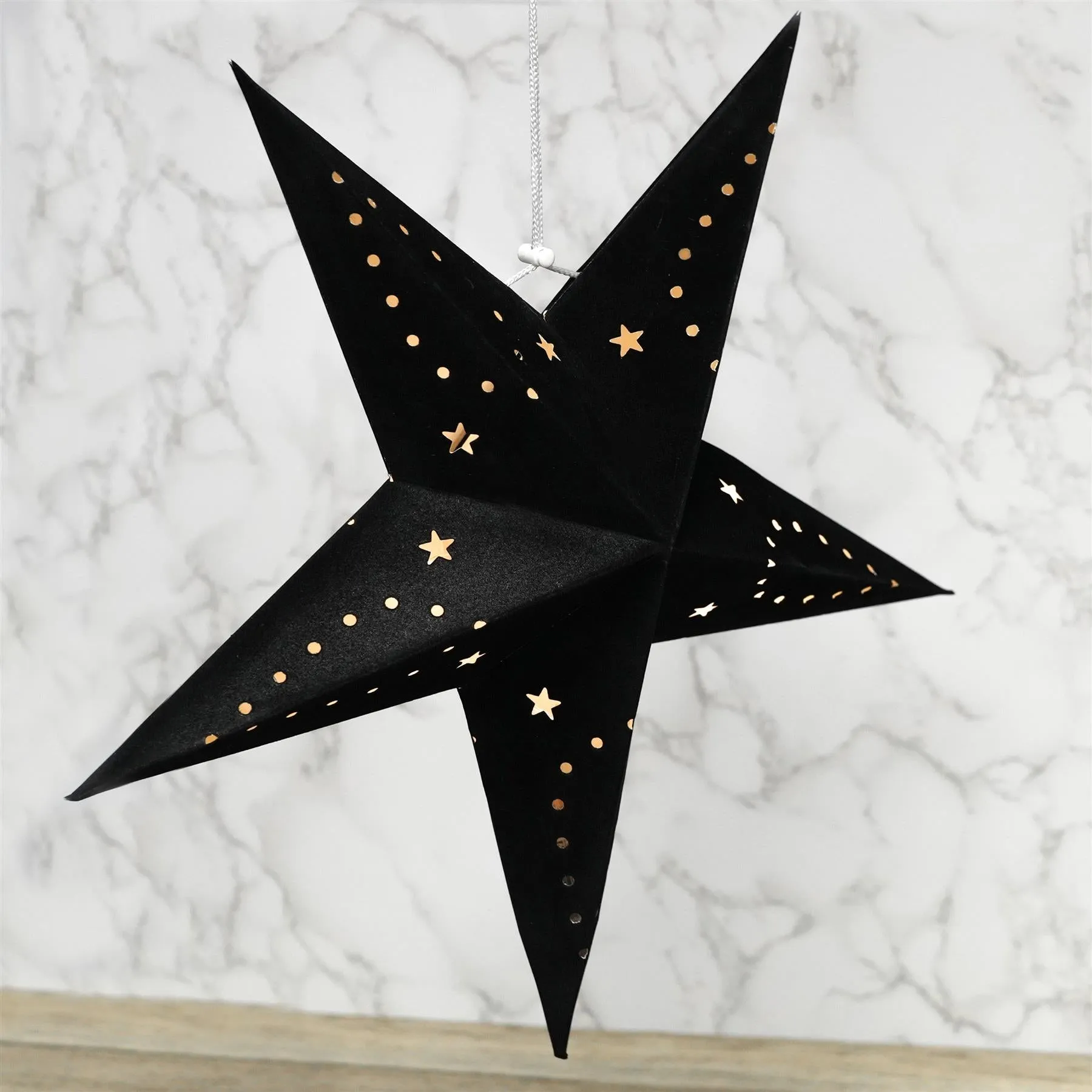 45 cm Black Velvet Star