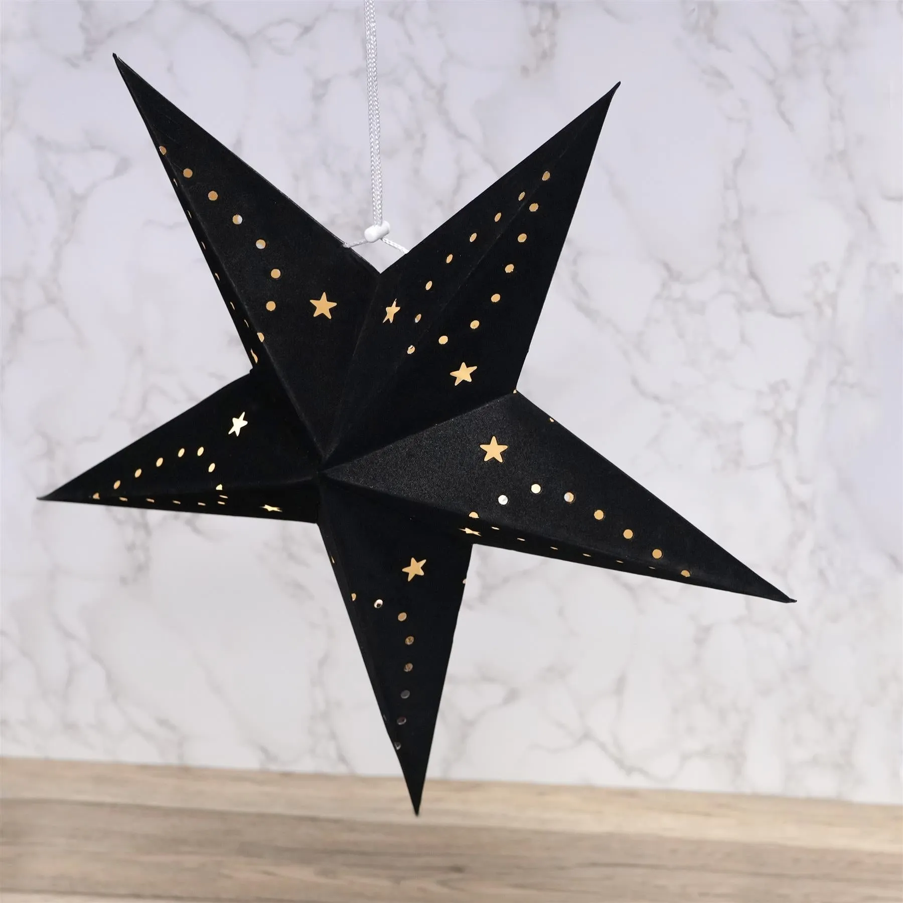 45 cm Black Velvet Star