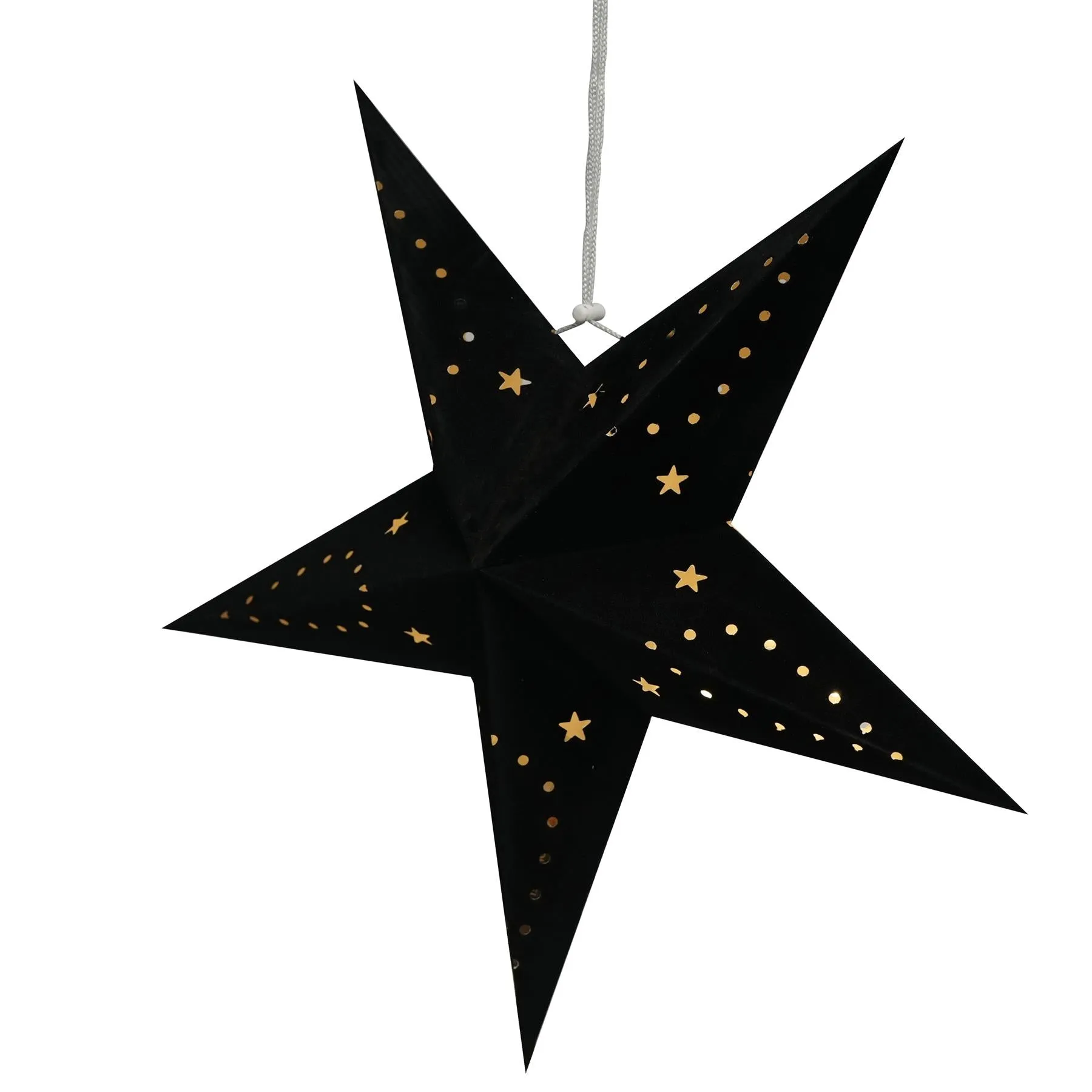45 cm Black Velvet Star