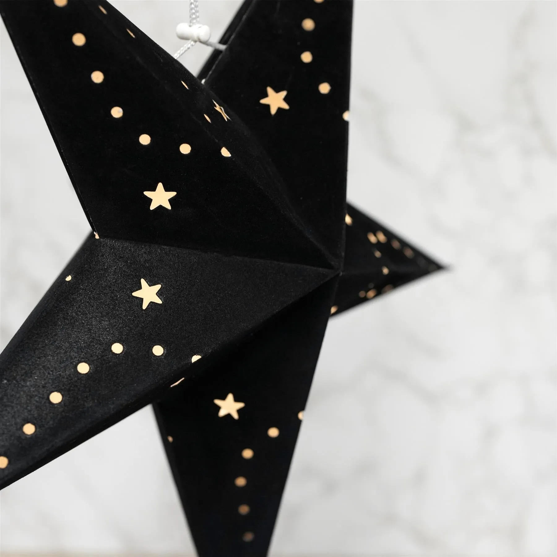 45 cm Black Velvet Star