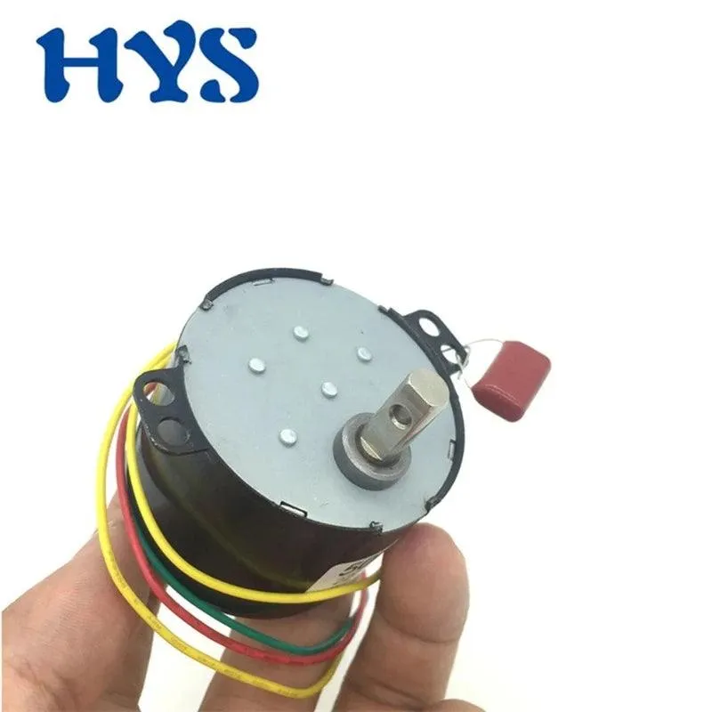 50KTYZ Permanent Magnet Synchronous Motor 6W AC 12V 24V 110V 220V Geared Slow Speed 1rpm to 60rpm Motors Forward Reversed CW CCW