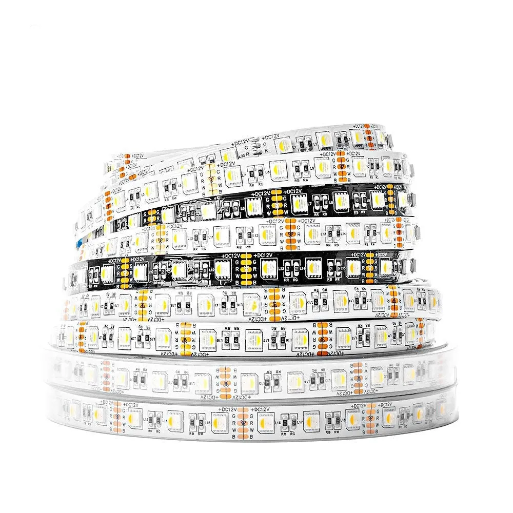 5m 60LEDs/m 5050 RGBW Led Lights 4pin RGB 5pin RGBWW RGBCW Multi-Colored LED Tape Led Strip 12V Waterproof