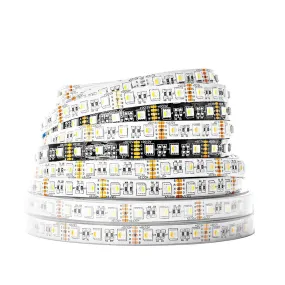 5m 60LEDs/m 5050 RGBW Led Lights 4pin RGB 5pin RGBWW RGBCW Multi-Colored LED Tape Led Strip 12V Waterproof