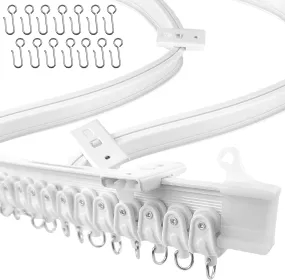 9.8 Ft Ceiling Curtain Track Mount Room Divider 3 Meters (Cut to Size)