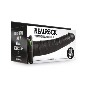 A Vibrating Hollow Strap On - 10 in.