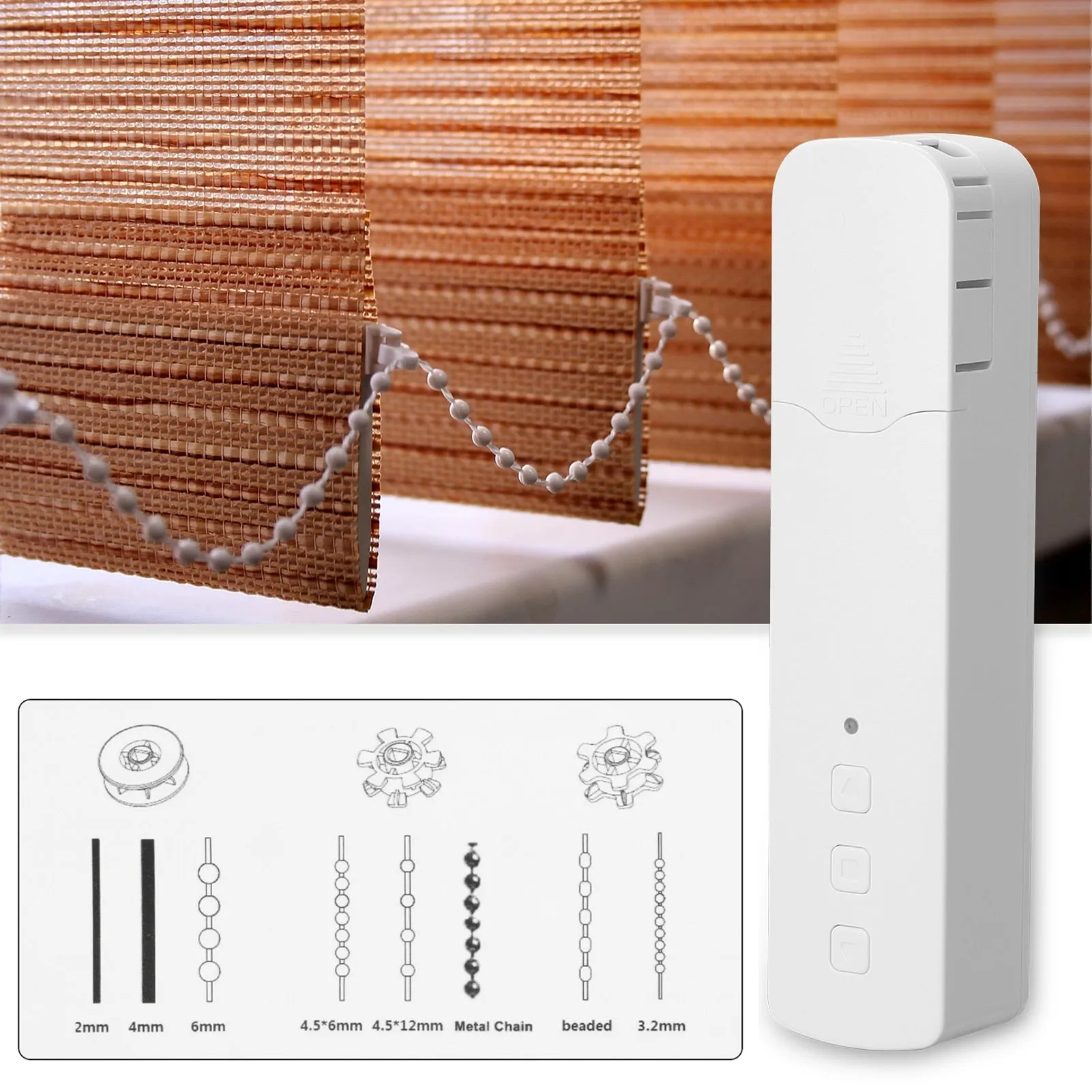 Alexa Google Home  Electric Pull Bead Curtain Motor