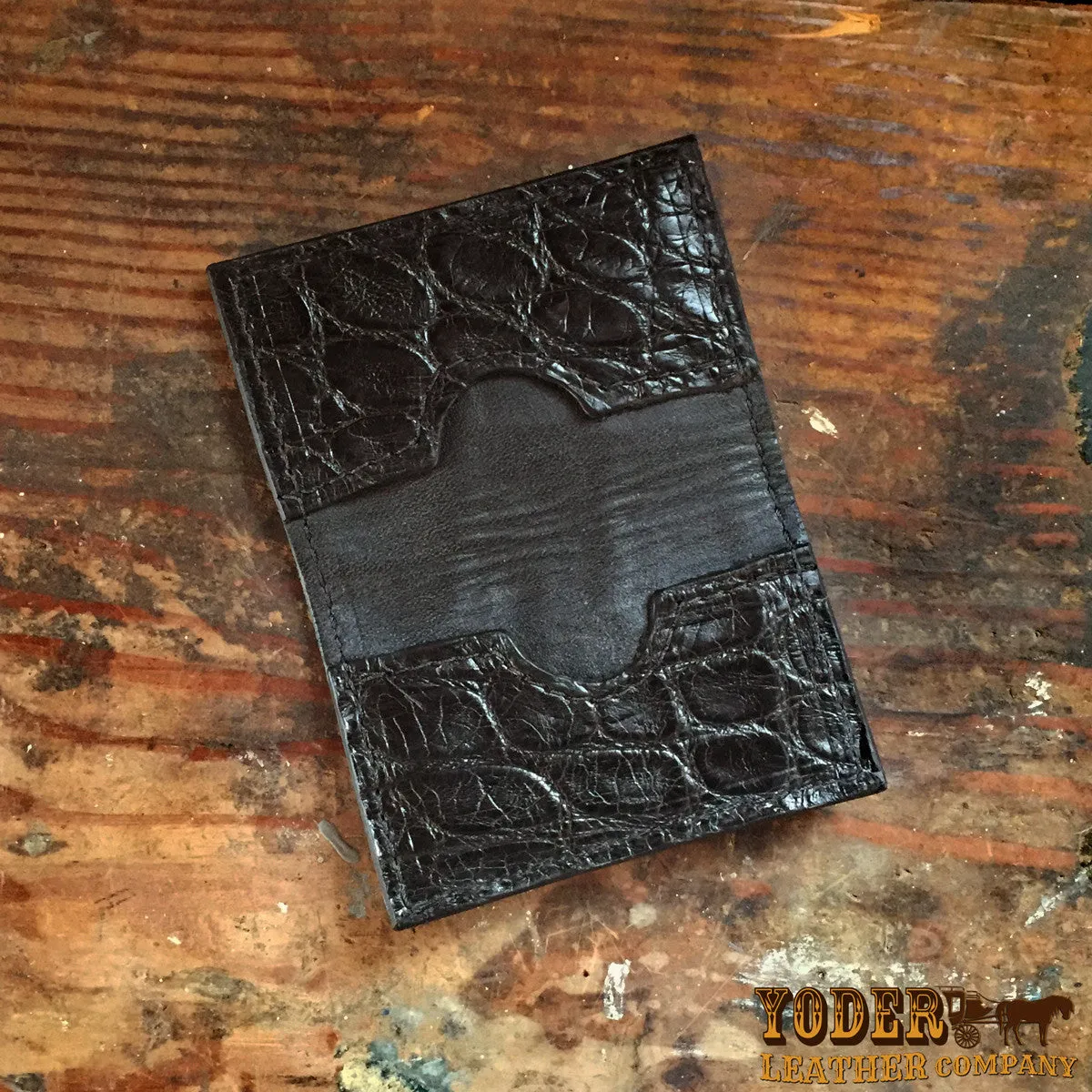 Alligator Black Card Case