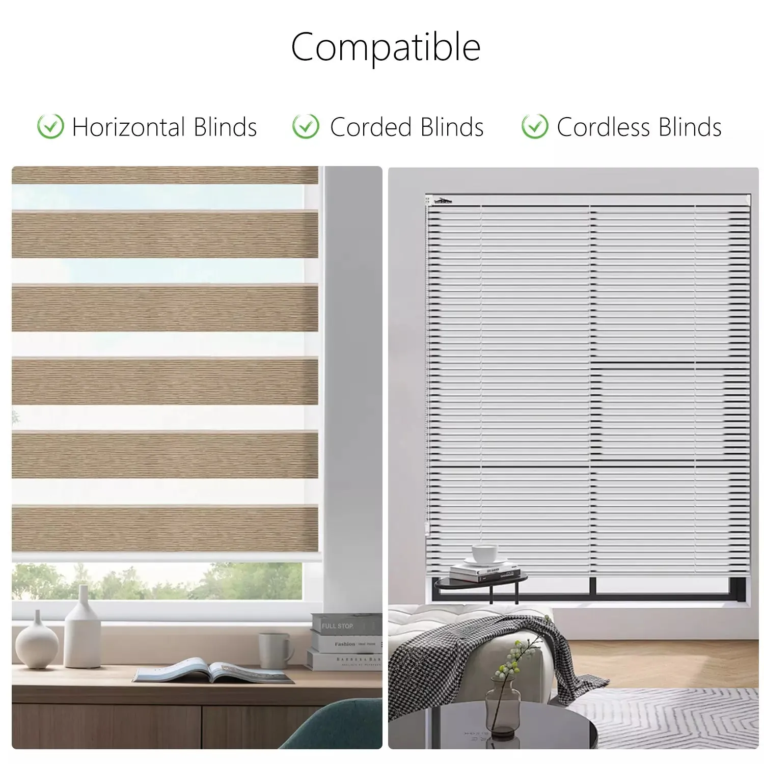 AM24 Electric Blind Motor with RF Control, 24V Power for Pleated Blinds, Honeycomb Shades, Aluminum Alloy Shades