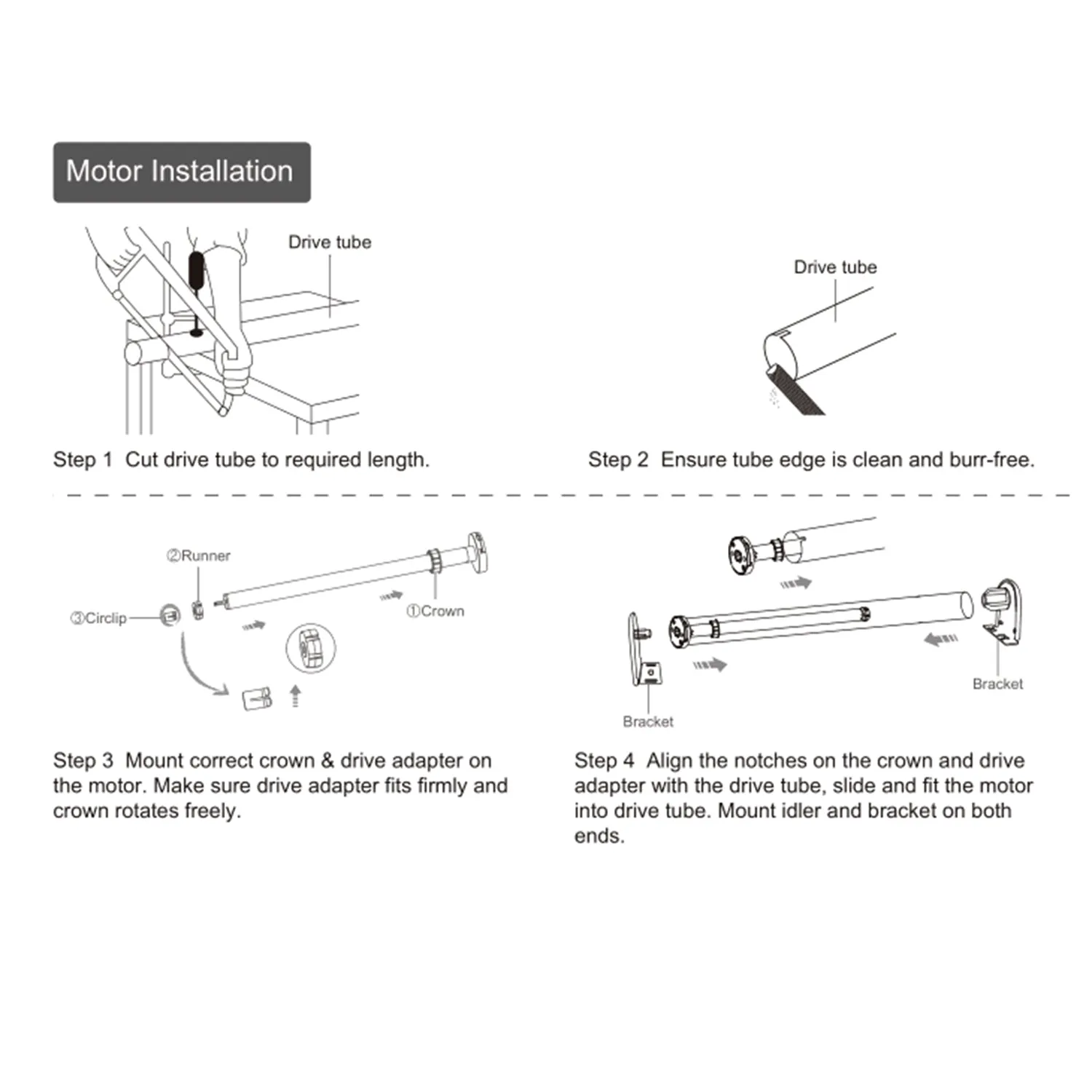 AM25-ES-E Blinds Motor: 8.4V Rechargeable Battery Motor kit