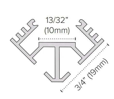 American Lighting EE45 Economy 45° Surface Mount 2M (6' 6")