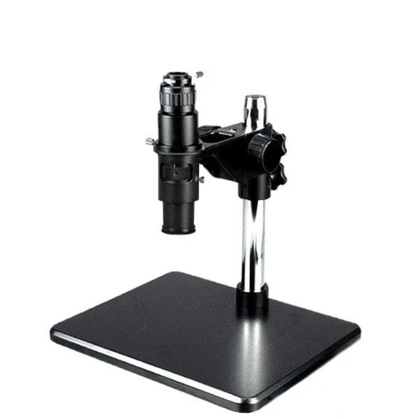 AmScope H800 Zoom Inspection Monocular Stereo Microscope 0.7X-5X Magnification with LED Ring Light on Table Stand and HDMI Camera