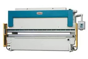 Baileigh Industrial 220V 3Phase 123 Ton Hydraulic Press Brake With Delem CNC Control. Gap Between Housings is 133"