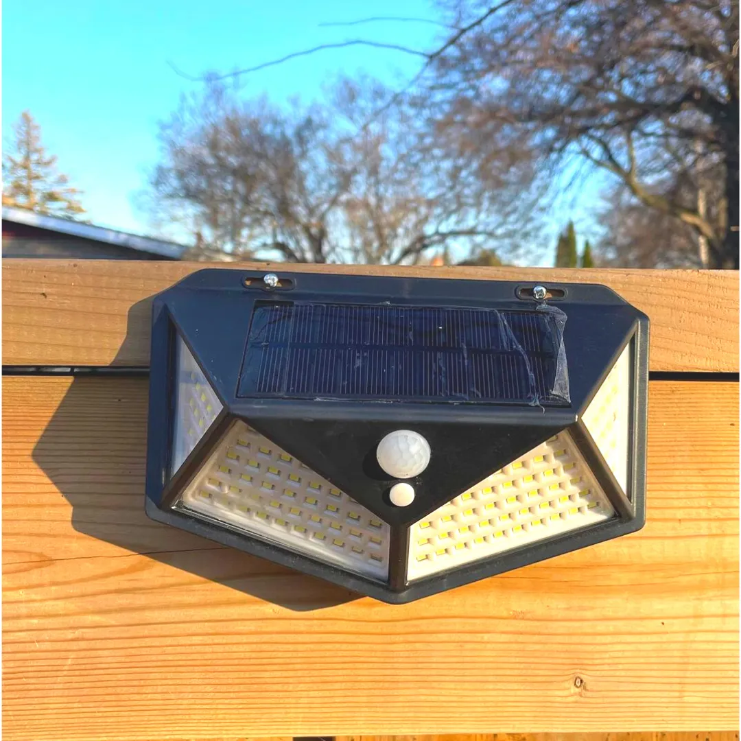 BigM Super Bright 114 LED Solar Motion Sensor Lights for Outdoors