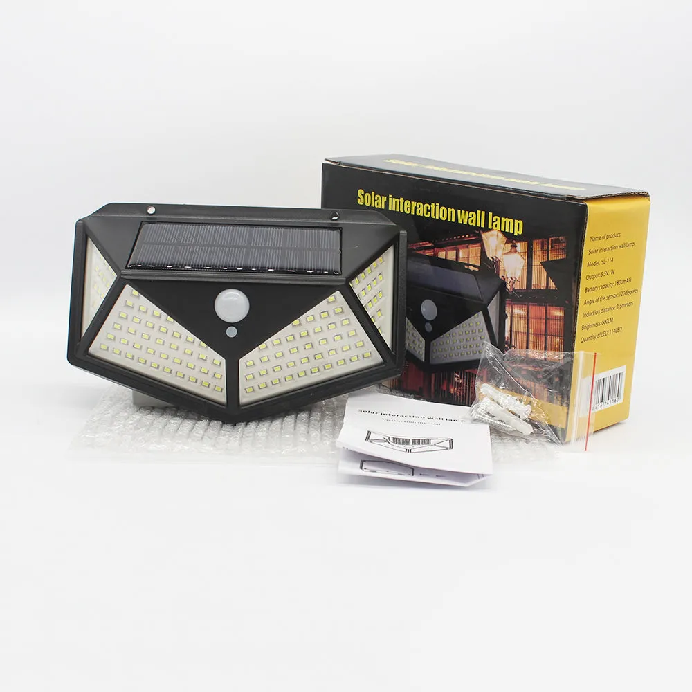 BigM Super Bright 114 LED Solar Motion Sensor Lights for Outdoors