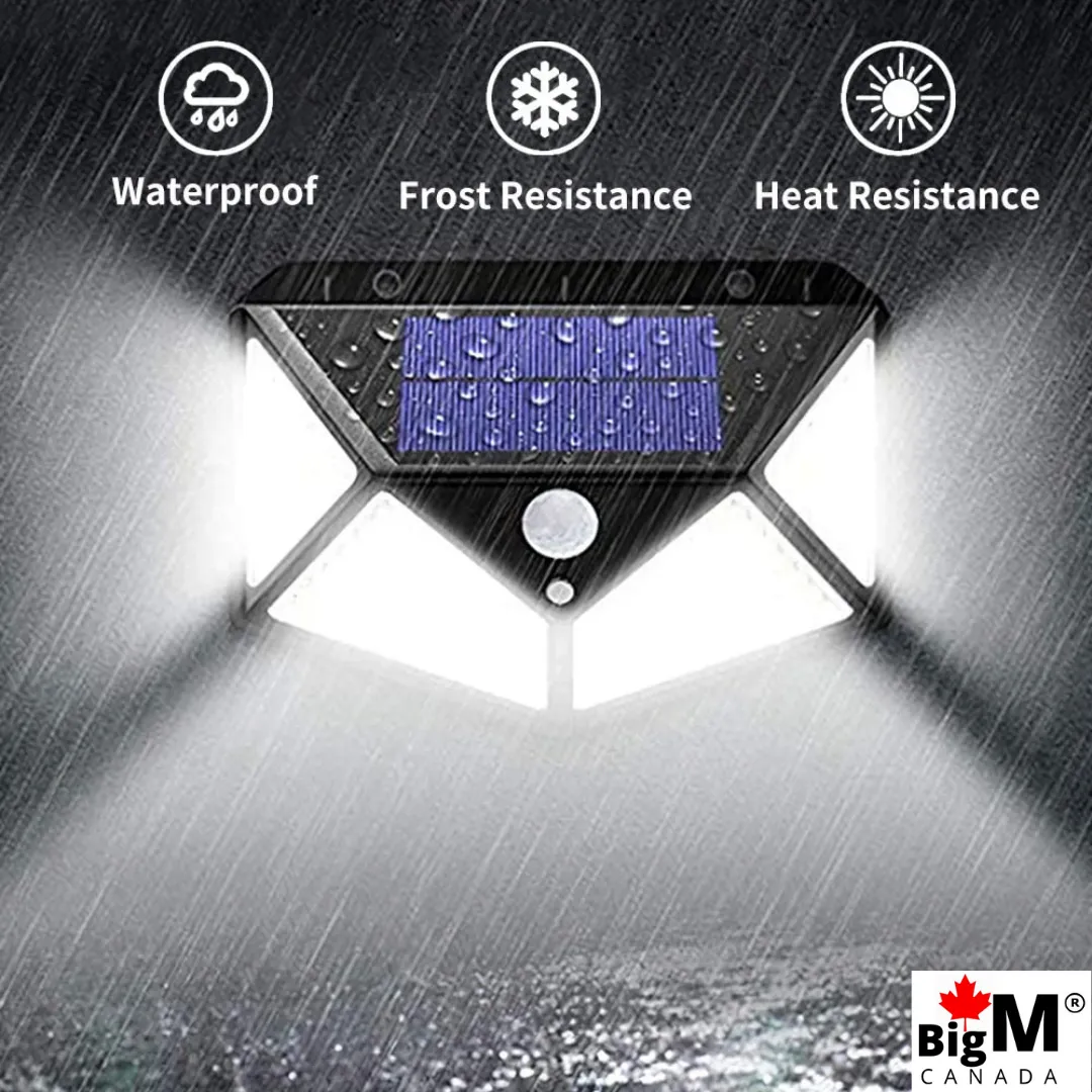 BigM Super Bright 114 LED Solar Motion Sensor Lights for Outdoors