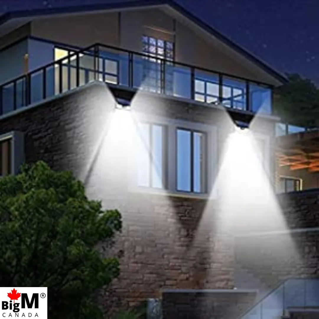 BigM Super Bright 114 LED Solar Motion Sensor Lights for Outdoors