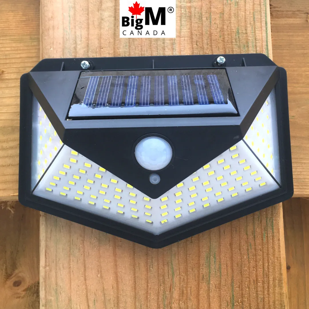 BigM Super Bright 136 LED Solar Security Light with Motion Sensor