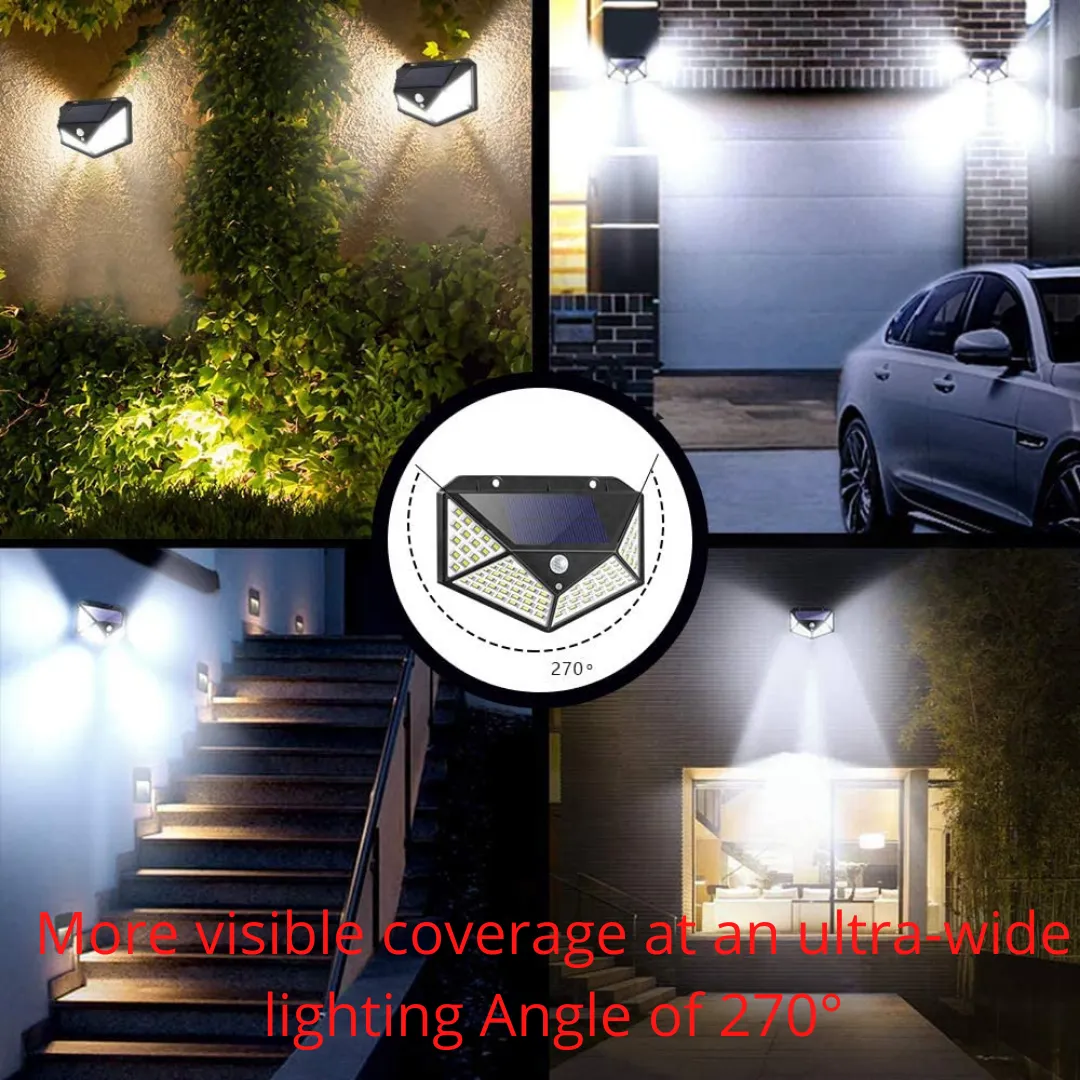 BigM Super Bright 136 LED Solar Security Light with Motion Sensor