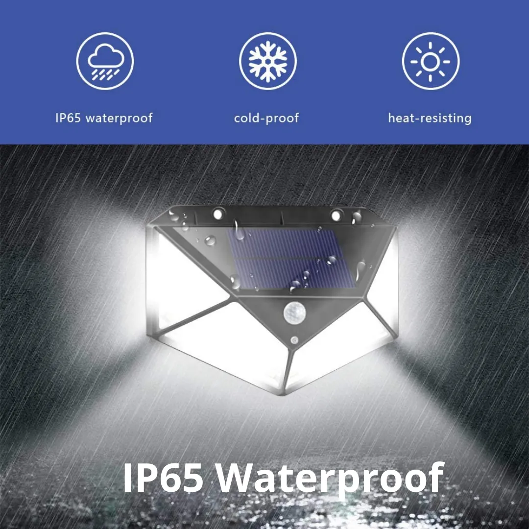 BigM Super Bright 136 LED Solar Security Light with Motion Sensor