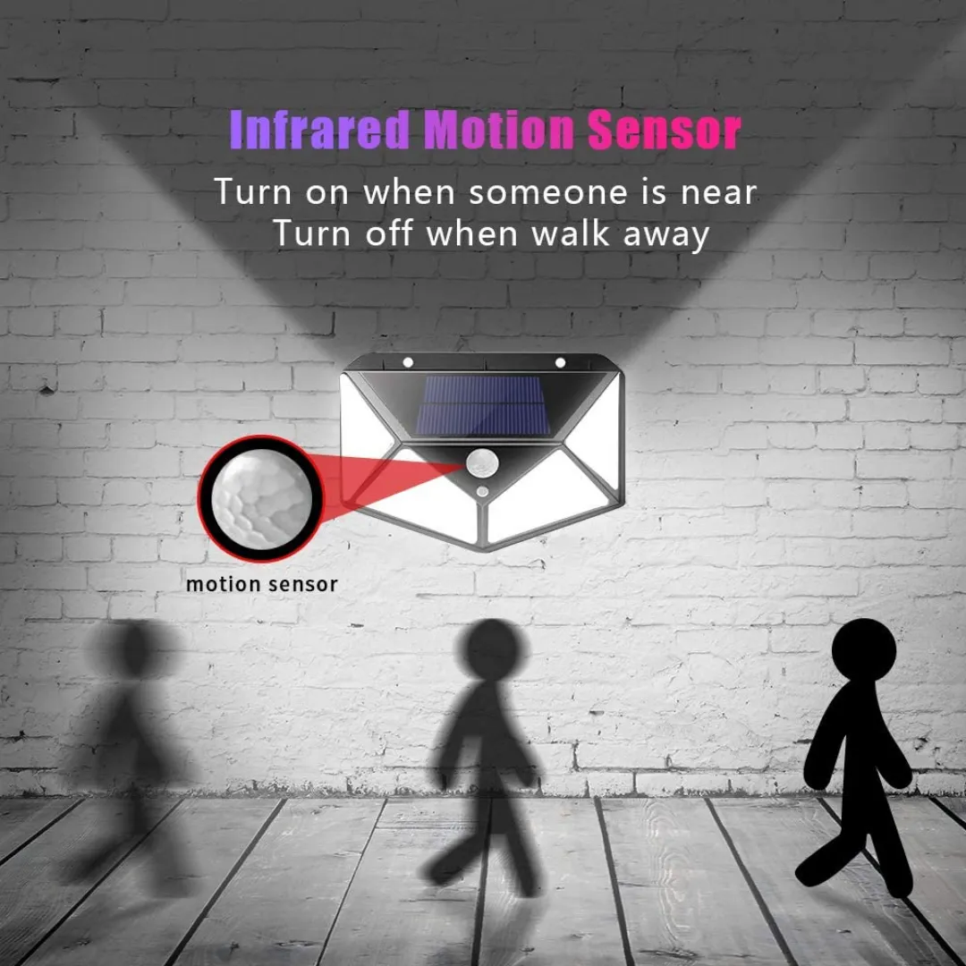 BigM Super Bright 136 LED Solar Security Light with Motion Sensor