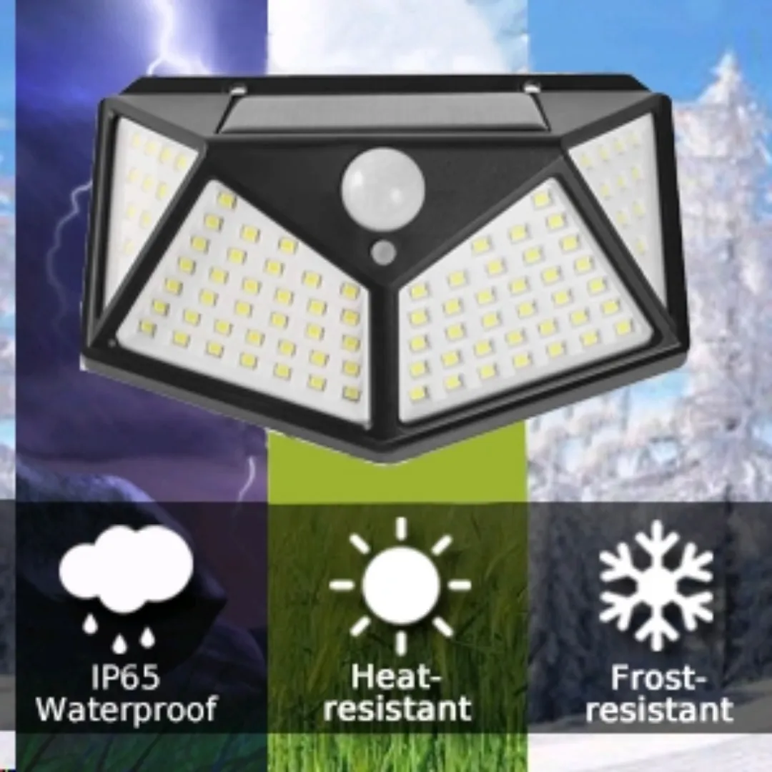BigM Super Bright 136 LED Solar Security Light with Motion Sensor
