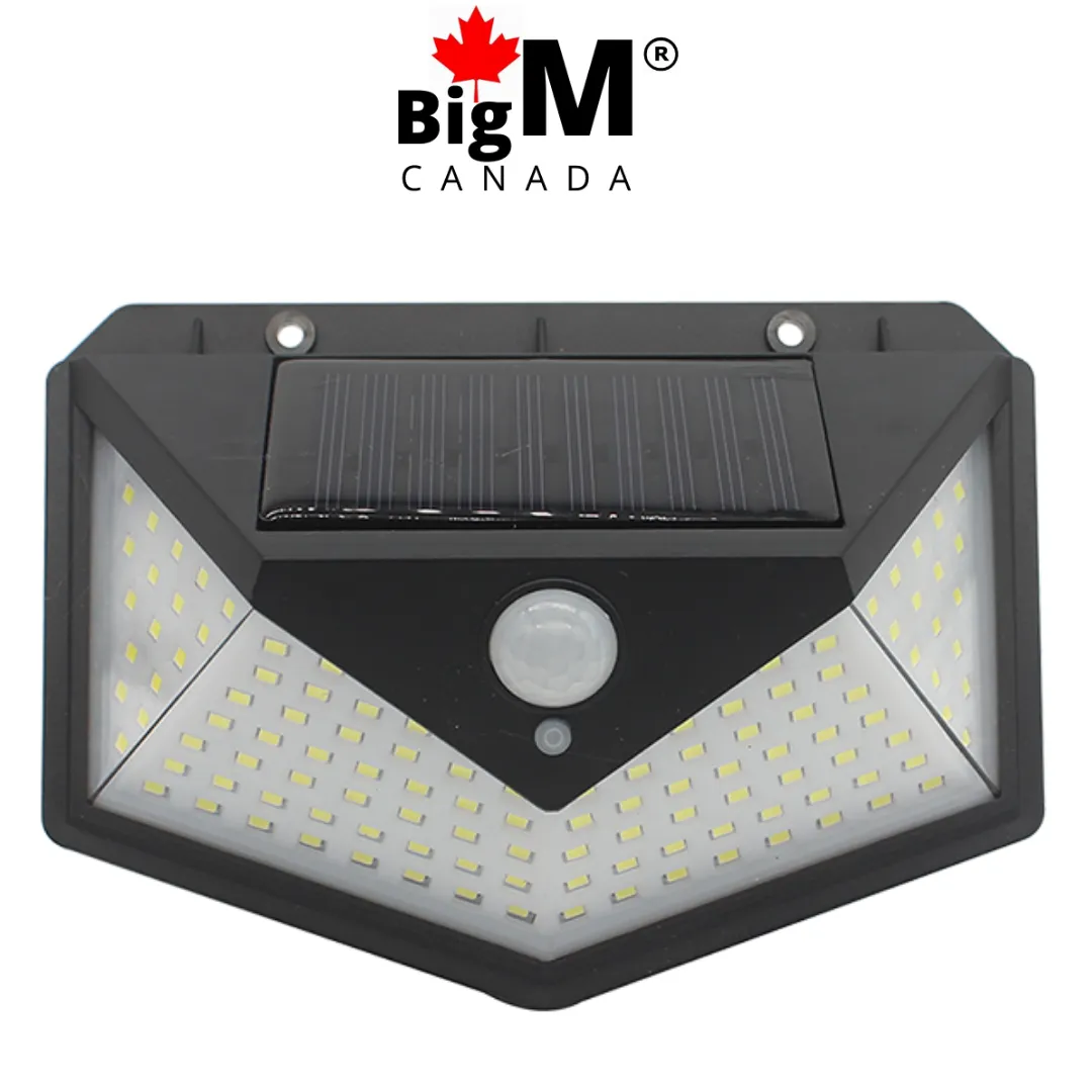 BigM Super Bright 136 LED Solar Security Light with Motion Sensor