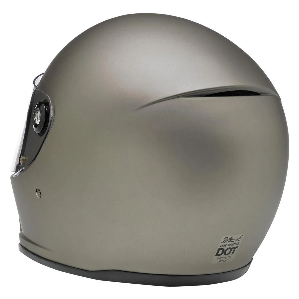 Biltwell Lane Splitter Flat Titanium Helmet