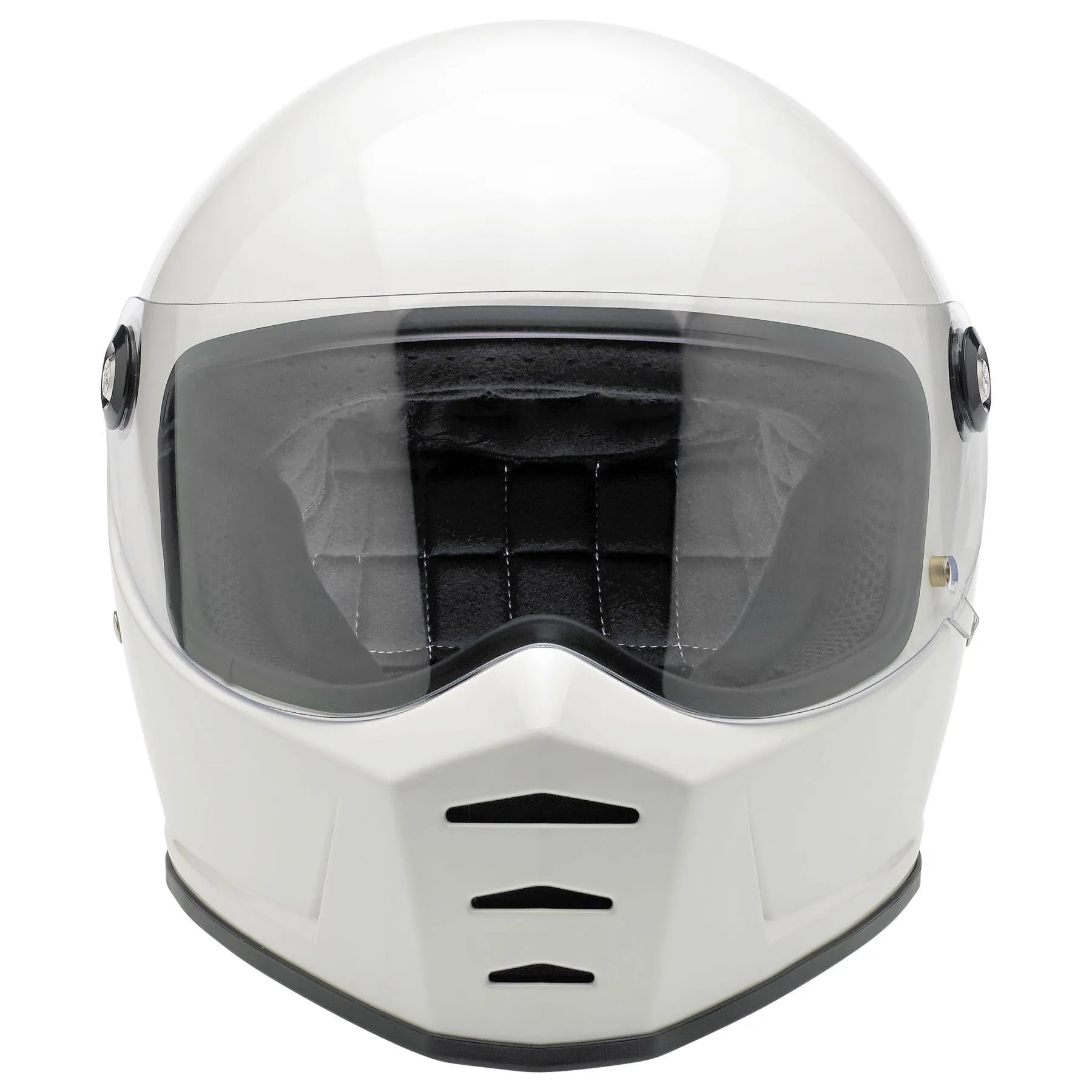 Biltwell Lane Splitter Gloss White Helmet