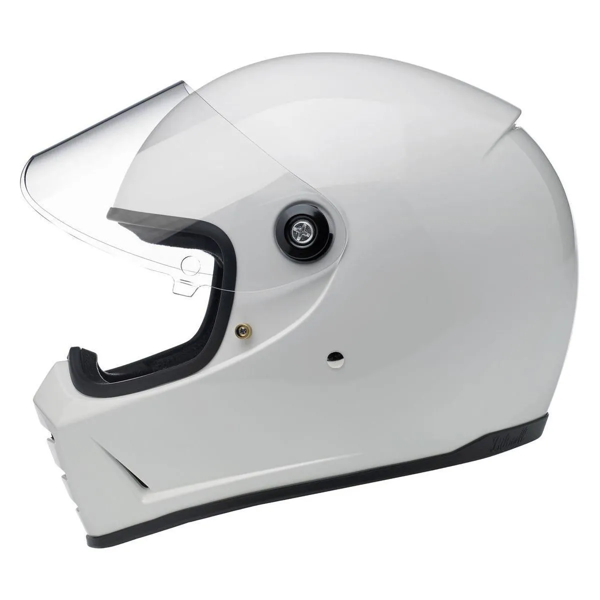 Biltwell Lane Splitter Gloss White Helmet